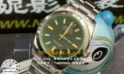 GS厂劳力士Milgauss闪电绿玻璃M116400细节